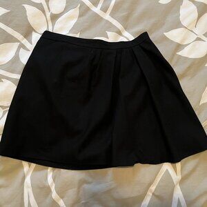 J. Crew Factory Black Pleated Mini Skirt
